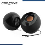 PARLANTES CREATIVE PEBBLE V2 BLACK (8W/16W) CONECTIVIDAD USB-C ALTAVOZ DE ESCRITORIO 2.0 (PN:51MF1695AA000) - Imagen 2