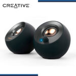 PARLANTES CREATIVE PEBBLE V3 BLACK (8W/16W) CONECTIVIDAD USB-C BLUETOOTH 5.0 ALTAVOZ DE ESCRITORIO 2.0 (PN:51MF1700AA000) - Imagen 2