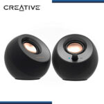PARLANTES CREATIVE PEBBLE V3 BLACK (8W/16W) CONECTIVIDAD USB-C BLUETOOTH 5.0 ALTAVOZ DE ESCRITORIO 2.0 (PN:51MF1700AA000) - Imagen 3