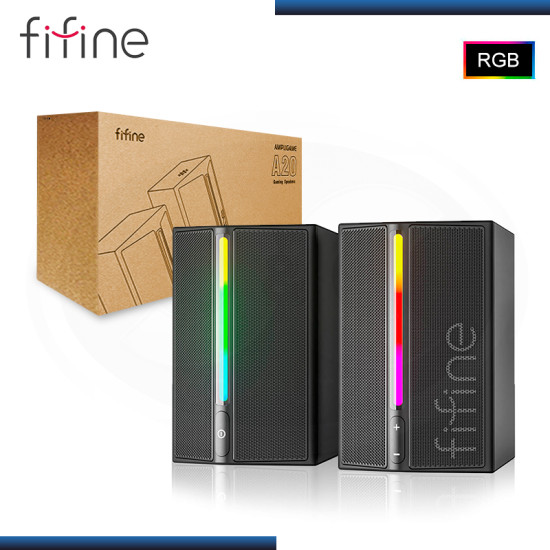 PARLANTES FIFINE AMPLIGAME A20 BLACK RGB (4W) CONECTIVIDAD USB + 3.5MM