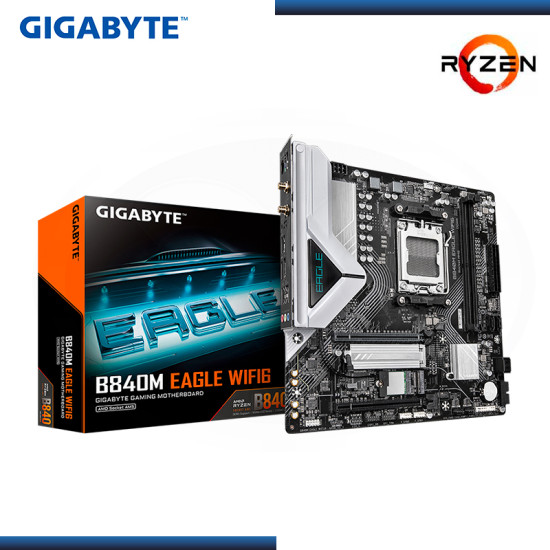 PLACA GIGABYTE B840M EAGLE WI-FI 6E AMD RYZEN DDR5 AM5