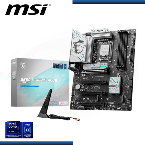 PLACA MSI B860 GAMING PLUS WIFI DDR5 LGA 1851 (PN:911-7E41-003)