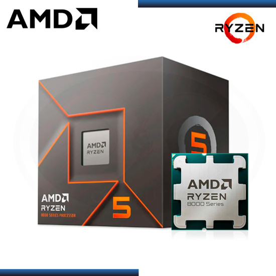 PROCESADOR AMD RYZEN 5 8400F 4.2GHz/4.7GHz 16MB 6 CORE AM5 BOX (PN:100-100001591BOX)