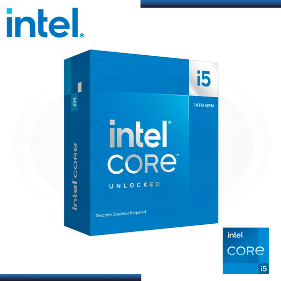 PROCESADOR INTEL CORE I5 14600KF 3.50GHZ/5.30GHZ 24MB 14 CORE LGA1700 (PN:BX8071514600KF)