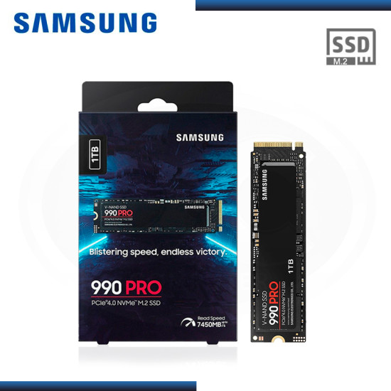 SSD 1TB SAMSUNG 990 PRO M.2 2280 NVMe PCIe GEN4 (PN:MZ-V9P1T0B/AM)