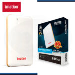 UNIDAD SSD 240GB EXTERNO IMATION EXPRESS PRO PORTABLE WHITE USB 3.1 (PN: IM240GPSDV01C1N2B )