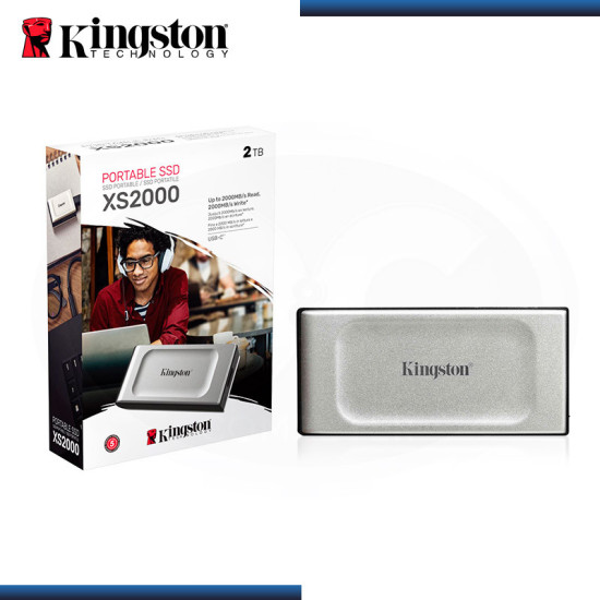 SSD 2TB EXTERNO KINGSTON XS2000 PORTABLE USB TIPO-C 3.2 (PN:SXS2000/2000G)