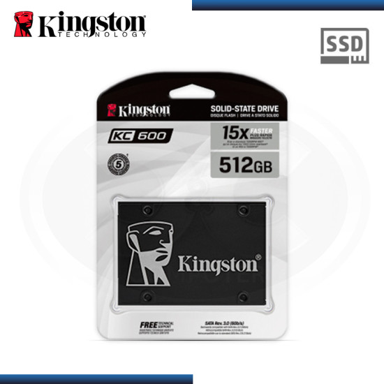 SSD 512GB KINGSTON KC600 SATA 6.0 2.5″ (PN:SKC600/512G)