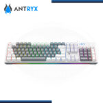 TECLADO ANTRYX MK-860L MECANICO WHITE GRAY SWITCH PURPLE ESPAÑOL (PN:AMK-CS860LWGPU-SP) - Imagen 3