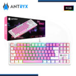 TECLADO ANTRYX MK840 TKL PINK MECANICO SWITCH RED ESPAÑOL (PN:AMK-CS840PRE-SP)