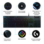 TECLADO LOGITECH G G815 RGB LIGHTSYNC MECÁNICO MULTIMEDIA (PN:920-008984) - Imagen 5