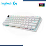 TECLADO LOGITECH G PRO X 60 WHITE LIGHTSPEED RGB TÁCTIL WIRELESS BLUETOOTH (PN:920-011921) - Imagen 2