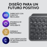 TECLADO LOGITECH MX KEYS MINI GRAPHITE MULTI-DEVICE BT ILUMINADO SP (PN:920-010476) - Imagen 5