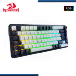 TECLADO REDRAGON UCAL K673WB PRO RGB 75% ESPAÑOL WHITE BLACK MECANICO USB-C/BLUETOOTH/WIRELESS - Imagen 3