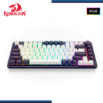 TECLADO REDRAGON UCAL K673WB PRO RGB 75% INGLES WHITE BLACK MECANICO USB-C/BLUETOOTH/WIRELESS (PN:K673WB-RGB-PRO) - Imagen 4