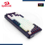 TECLADO REDRAGON UCAL K673WB PRO RGB 75% INGLES WHITE BLACK MECANICO USB-C/BLUETOOTH/WIRELESS (PN:K673WB-RGB-PRO) - Imagen 5