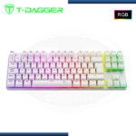 TECLADO T-DAGGER BORA RGB WITHE MECANICO SWITCH RED (PN:T-TGK315W-RD-SP) - Imagen 3