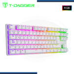 TECLADO T-DAGGER BORA RGB WITHE MECANICO SWITCH RED (PN:T-TGK315W-RD-SP) - Imagen 4