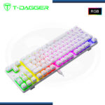 TECLADO T-DAGGER BORA RGB WITHE MECANICO SWITCH RED (PN:T-TGK315W-RD-SP) - Imagen 5