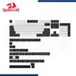 TECLAS REDRAGON A132 CSA PBT 150 BLACK WHITE (PN:6950376712820) - Imagen 2