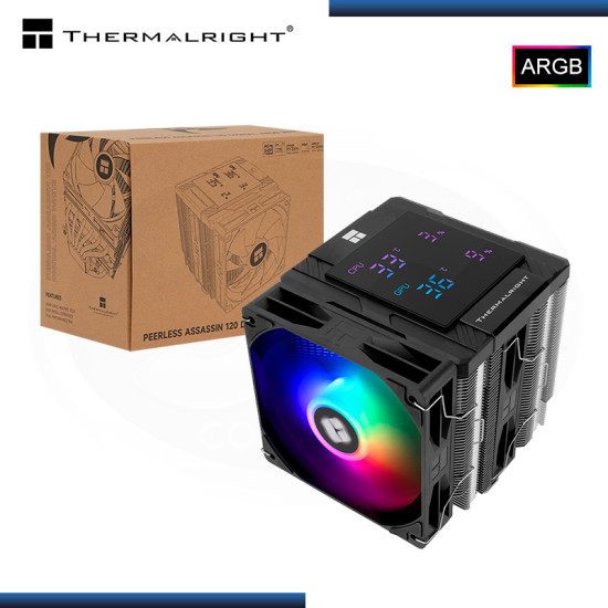 THERMALRIGHT PEERLESS ASSASSIN 120 DIGITAL BLACK ARGB REFRIGERACION AIRE AMD/INTEL