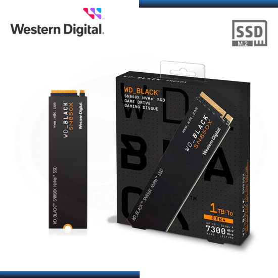 SSD 1TB WD BLACK SN850X M.2 2280 NVMe PCIe (PN:WDS100T2X0E-00BCA0)